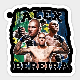 Alex Pereira  / vintage grunge Sticker